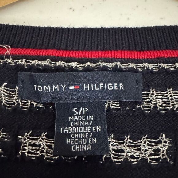 Tommy Hilfiger Women’s Blue Long Sleeve Long Knit Size Small Cotton Blend - Picture 8 of 11